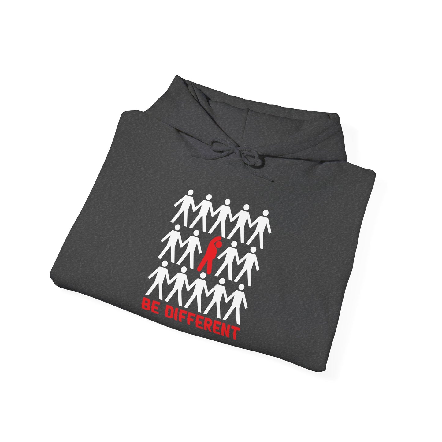 Be Different Stick Figure Hoodie - Unisex Sweatshirt for Bold and Unique Individuals