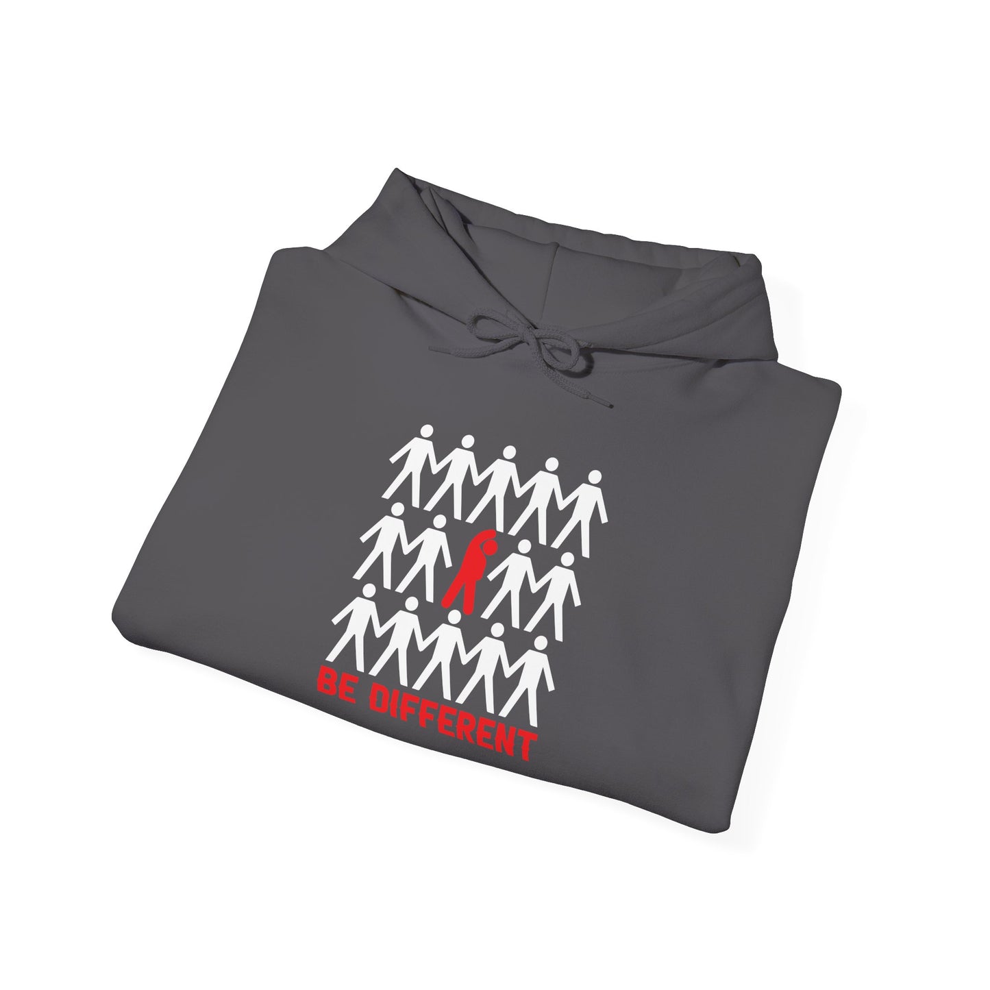 Be Different Stick Figure Hoodie - Unisex Sweatshirt for Bold and Unique Individuals