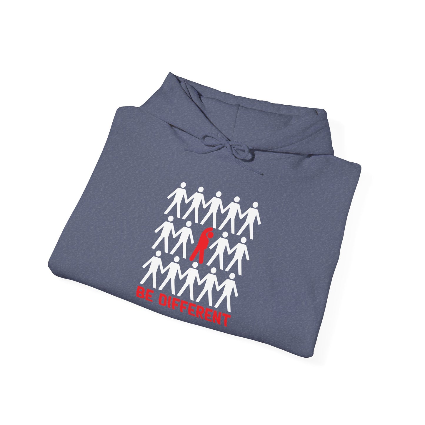Be Different Stick Figure Hoodie - Unisex Sweatshirt for Bold and Unique Individuals