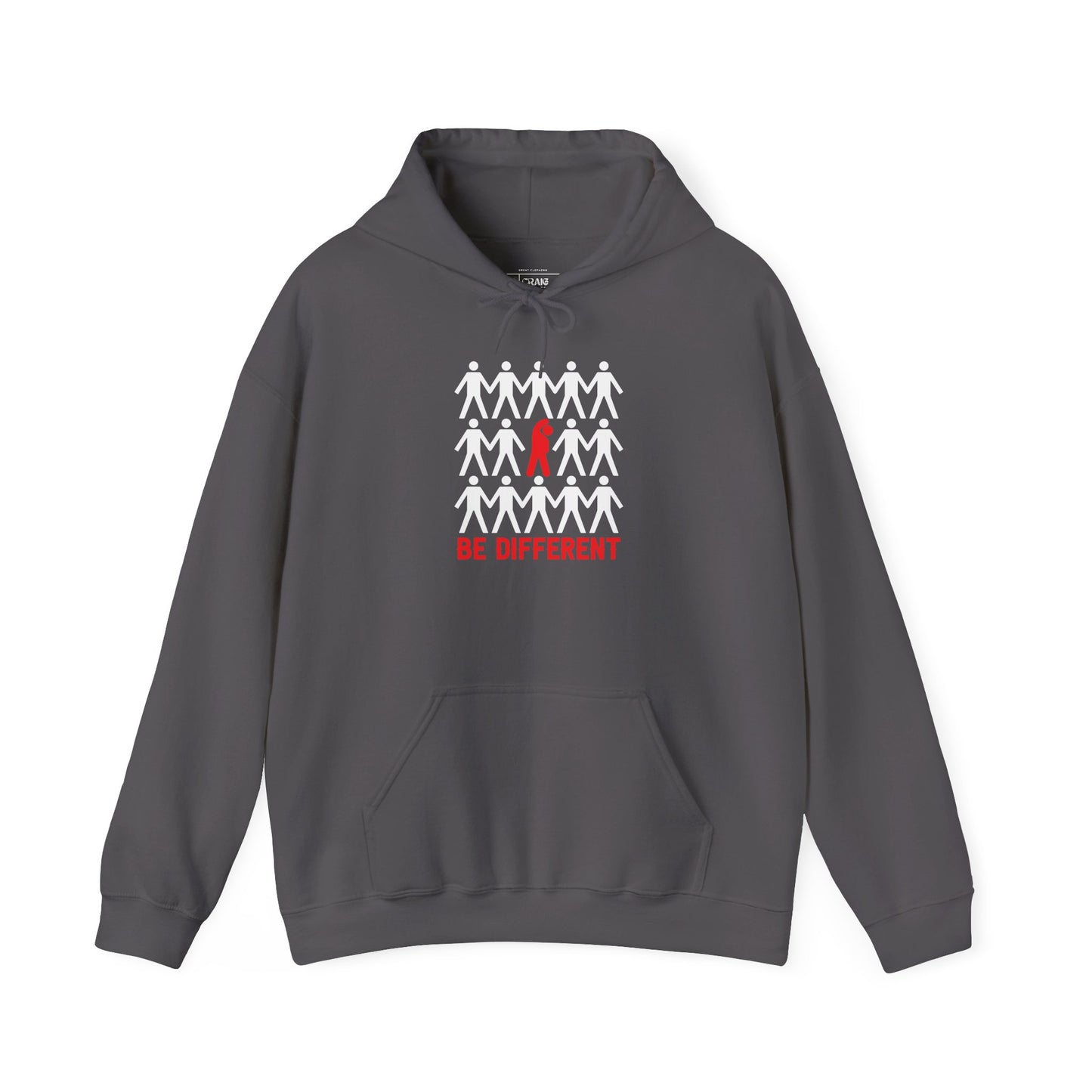 Be Different Stick Figure Hoodie - Unisex Sweatshirt for Bold and Unique Individuals